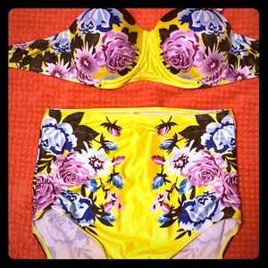 High waisted ModCloth bikini medium